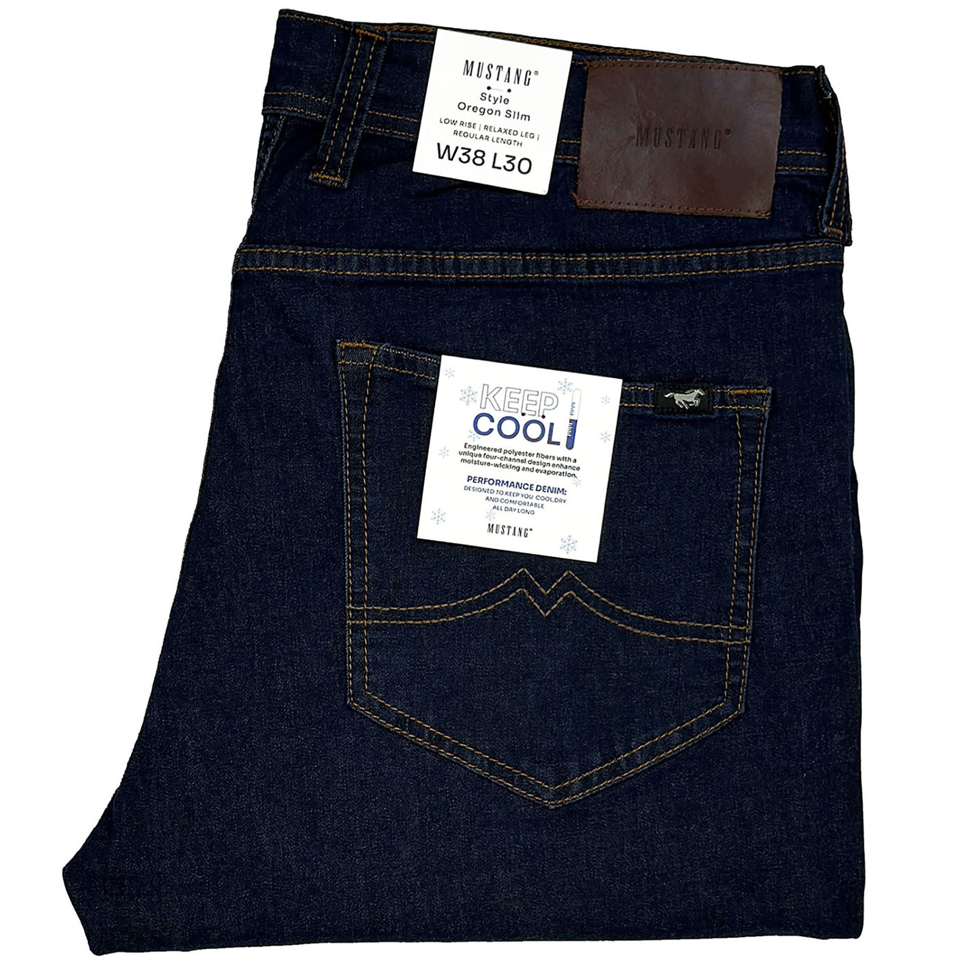 Mustang Oregon Slim Rinse 903 pánské džíny slim fit W38 L30