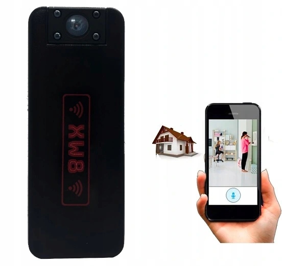 

Mini kamera WiFi bezprzewodowa szpiegowska Full Hd