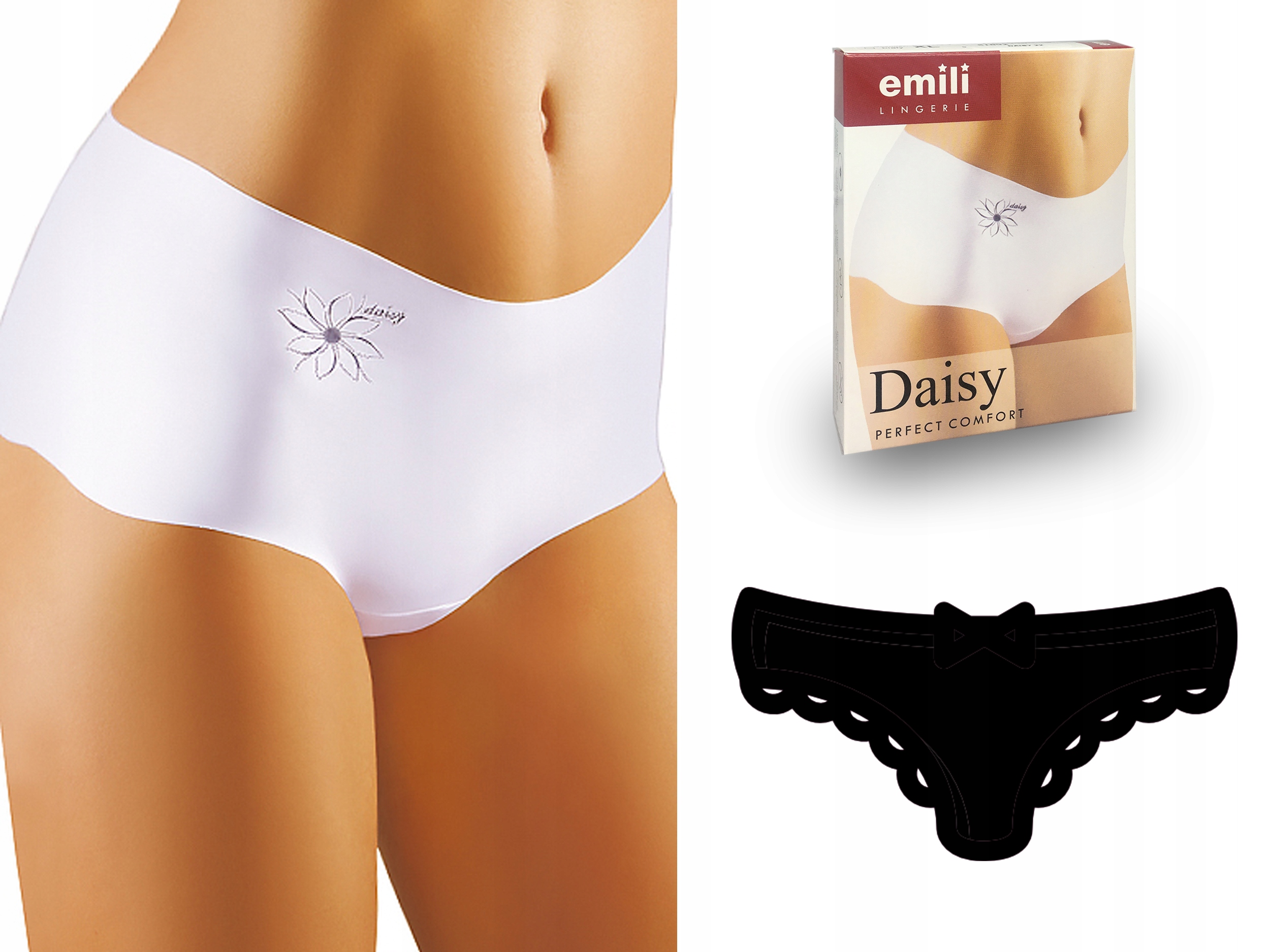 

Daisy Laserowo Cięte Figi Emili czarny M