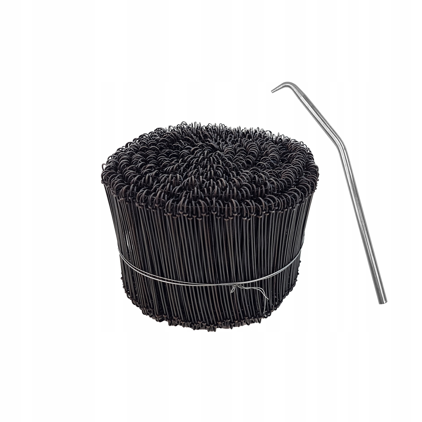 Drut wiązałkowy zbrojeniowy fi 1,2mm 12,5cm 3000szt + klucz stalowy Zestaw