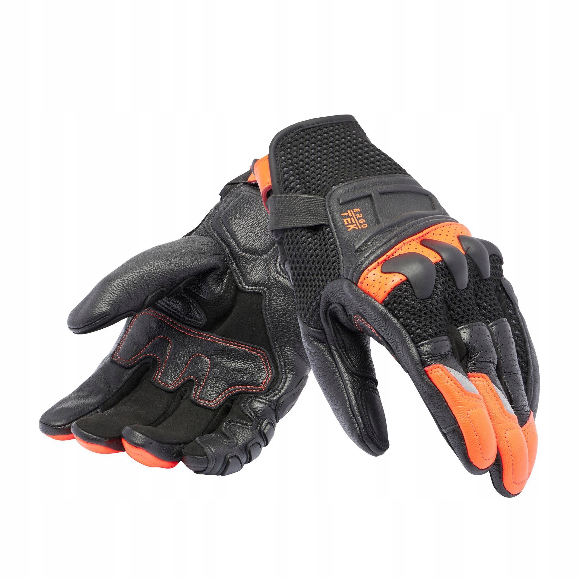 Motocyklové rukavice Dainese X-Ride 2 Ergo-Tek Čierno/červené-Fluo XL