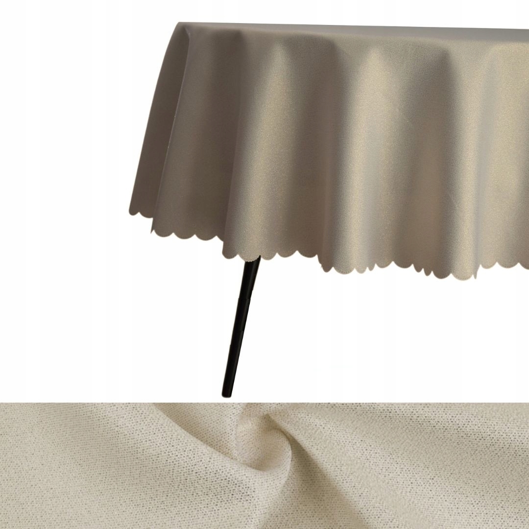 Obrus Odolný Voči Škvrnám Ovál Zlatý 140X340 CM Vianoce Oválny