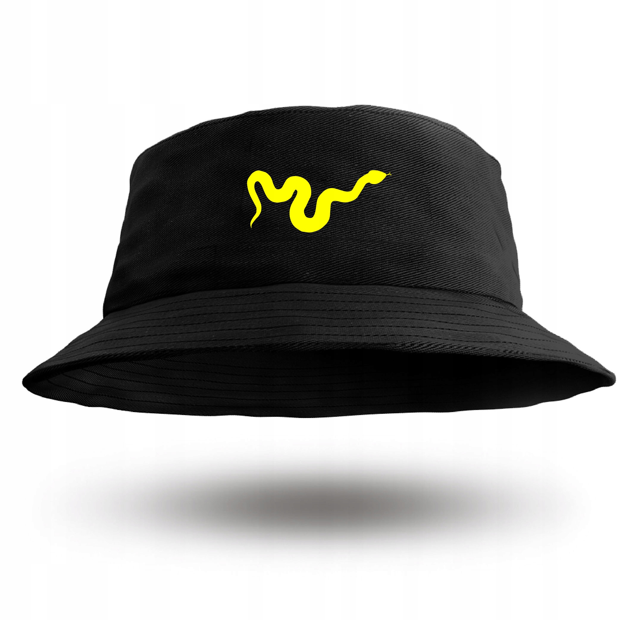

Stylowy Kapelusz Bucket Hat Żóły Wąż Snake Modny