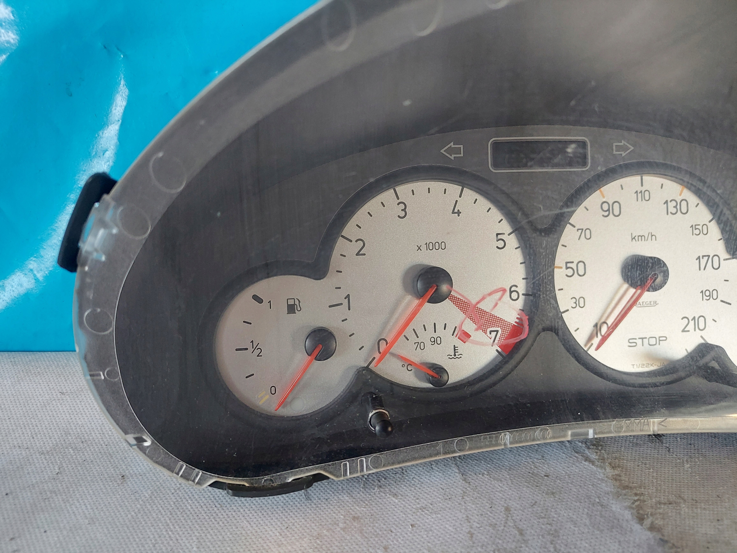 dials clock PEUGEOT 206 CC 1.6 B 9651740580