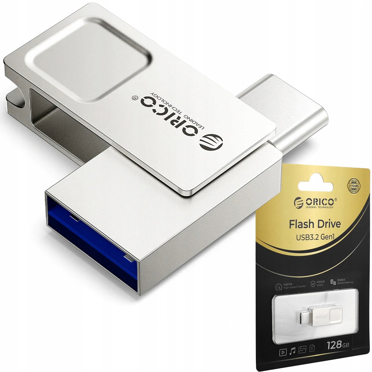 Orico Pendrive Gyors kiegészítő memória 128GB okostelefon tablethez