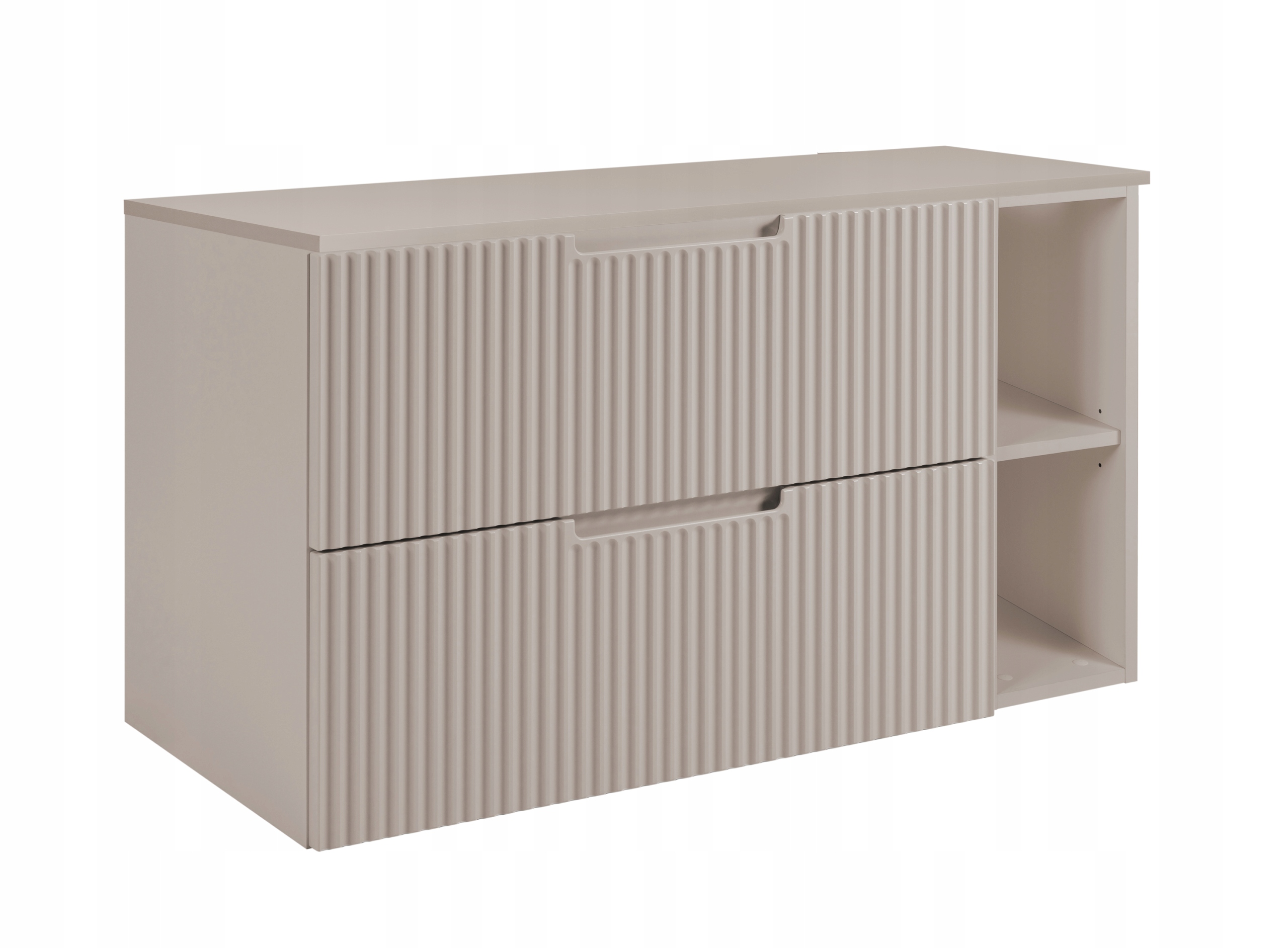 Koupelnová skříňka Pod Umyvadlo 100 kašmír módní Rýhované Přední Mdf