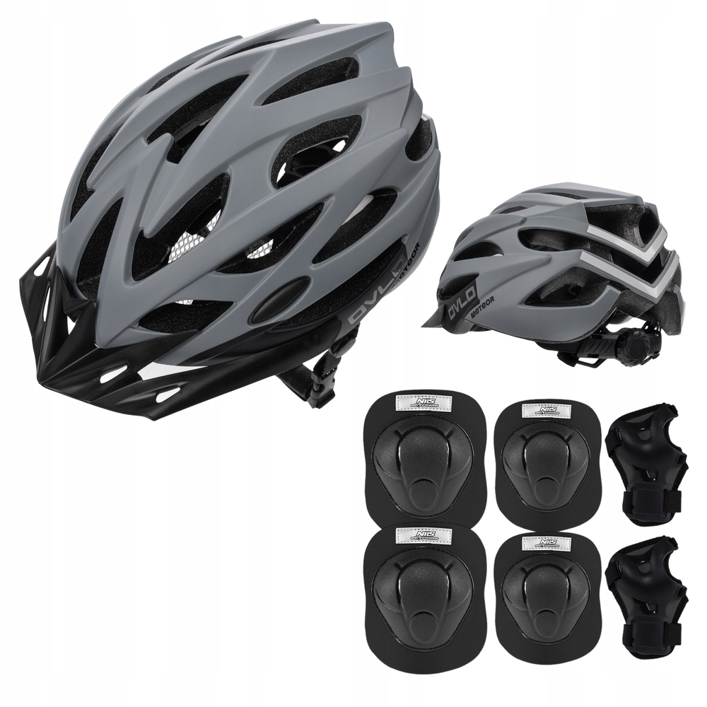 Kask Regulowany Na Rower Hulajnogę Dla Dziecka 55-58 cm Ochraniacze M