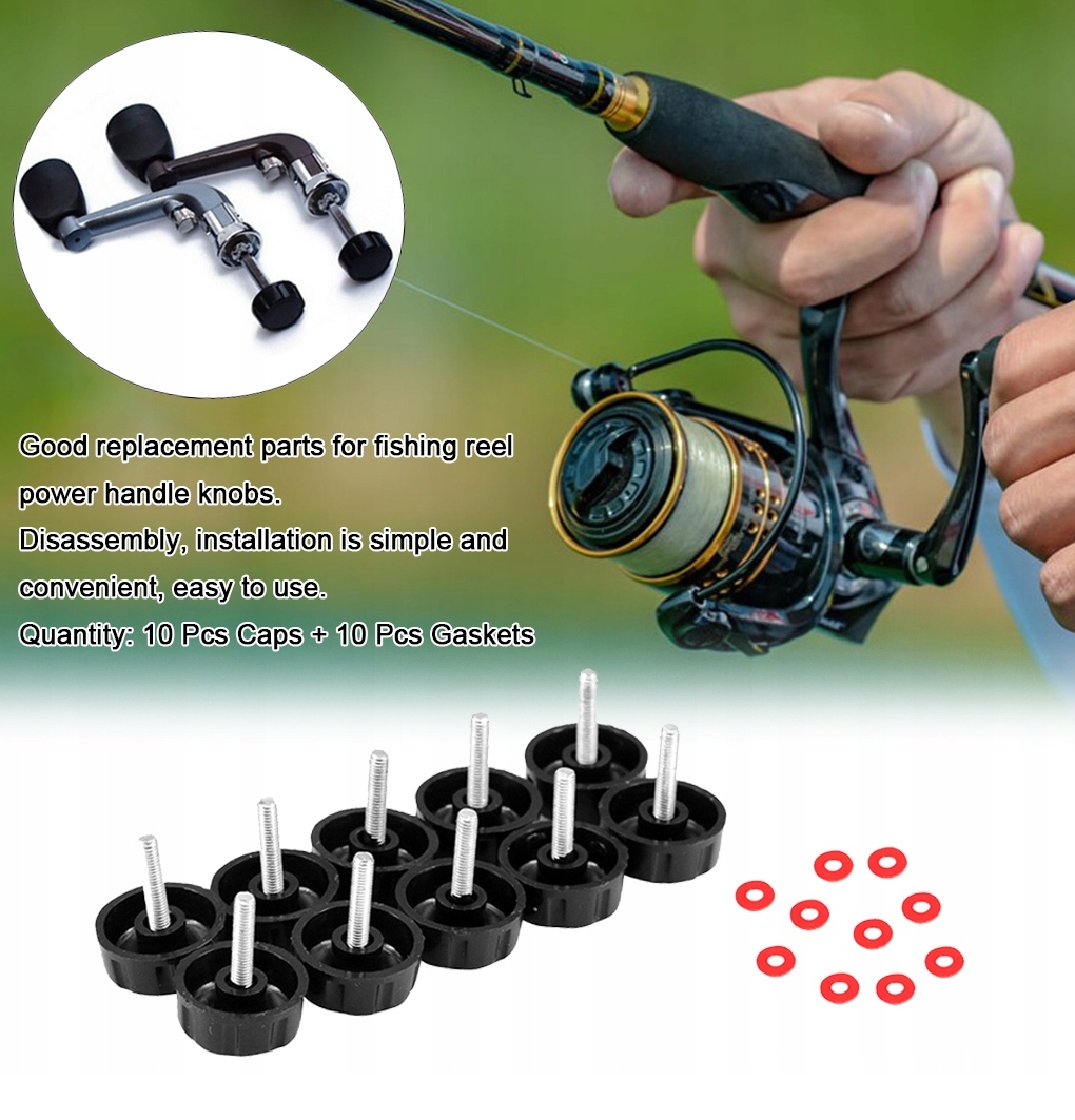 10x Uniwersalna Nakrętka do Uchwytu Kołowrotka Model Śruby uchwytu wędkarskiego