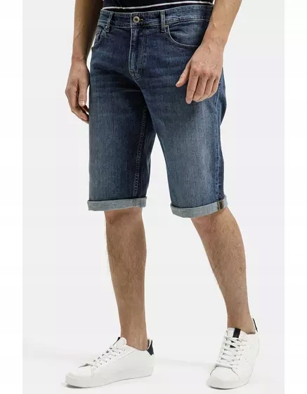 Cross Jeans Kraťasy Max Modré A 584-026 28