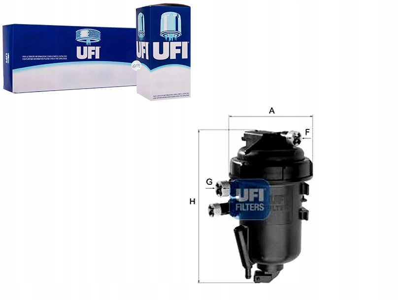UFI55.163.00 Palivový Filtr Opel Antara 2.0 Cdti 06- Asistent řidiče #33