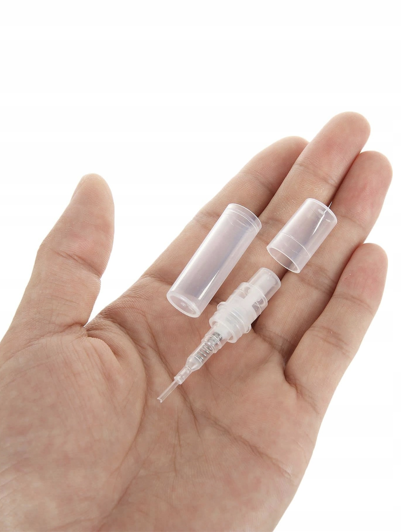 BUTELECZKA NA PERFUMY FIOLKA PLASTIKOWA ATOMIZER WCISKANY PODRÓŻNY 2 ML Stan opakowania oryginalne