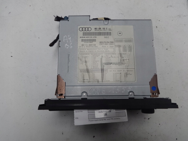 Audi A4 B6 B7 00-07r радио рамка маркировка 8E0035192C