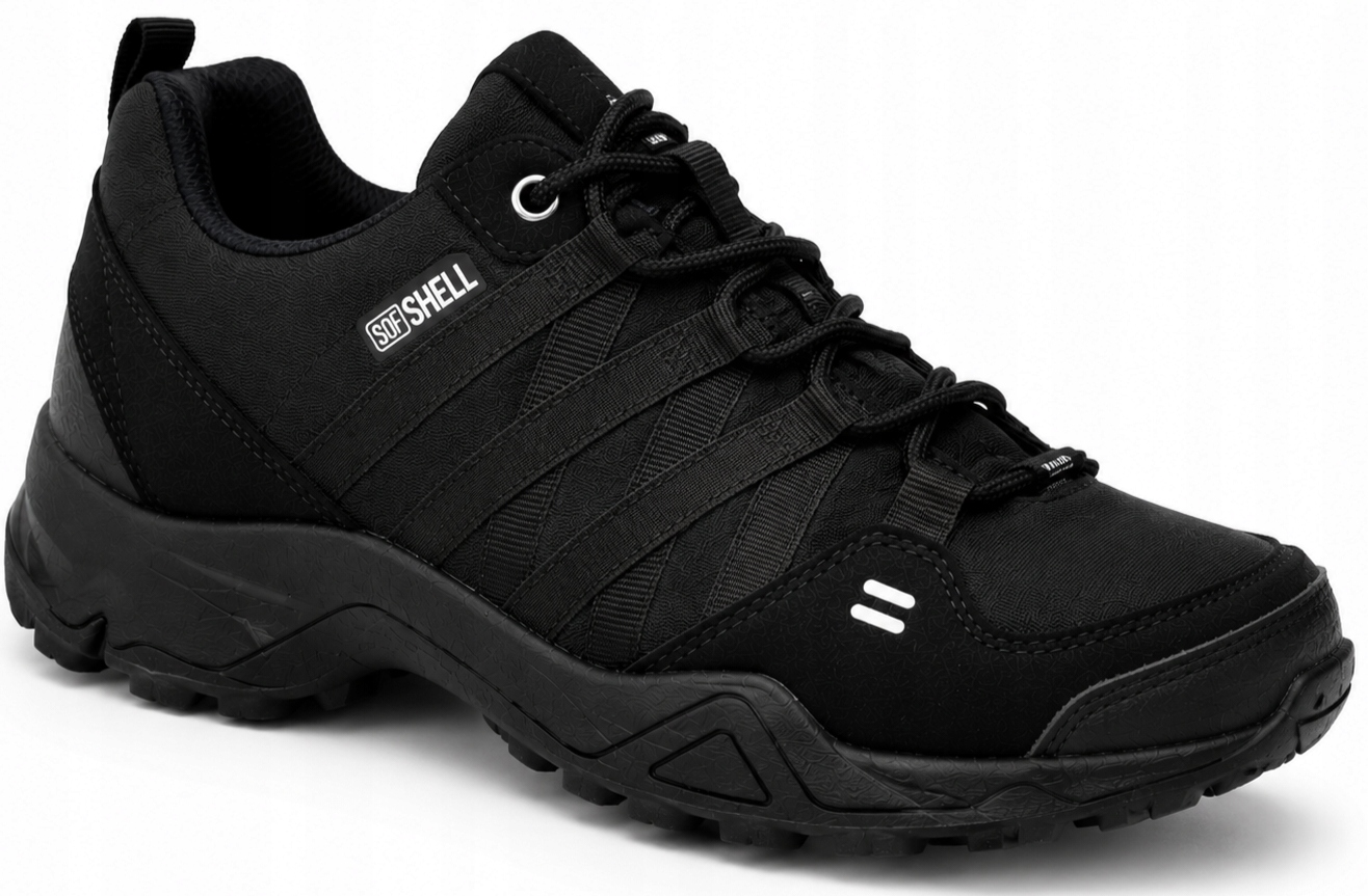 Pánské sportovní softshellové trekové boty černé Outdoor Adventure AX3 42