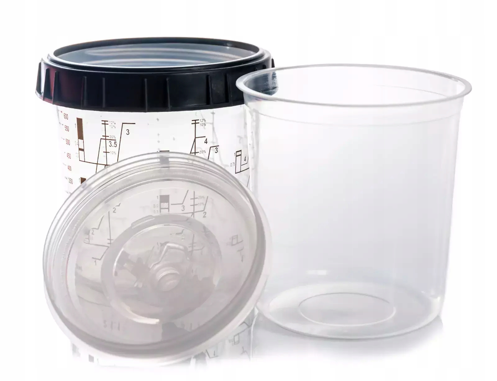 HML PEŁNY KOMPLET KUBKÓW PPS 125 um 600ml 50szt. Marka HML