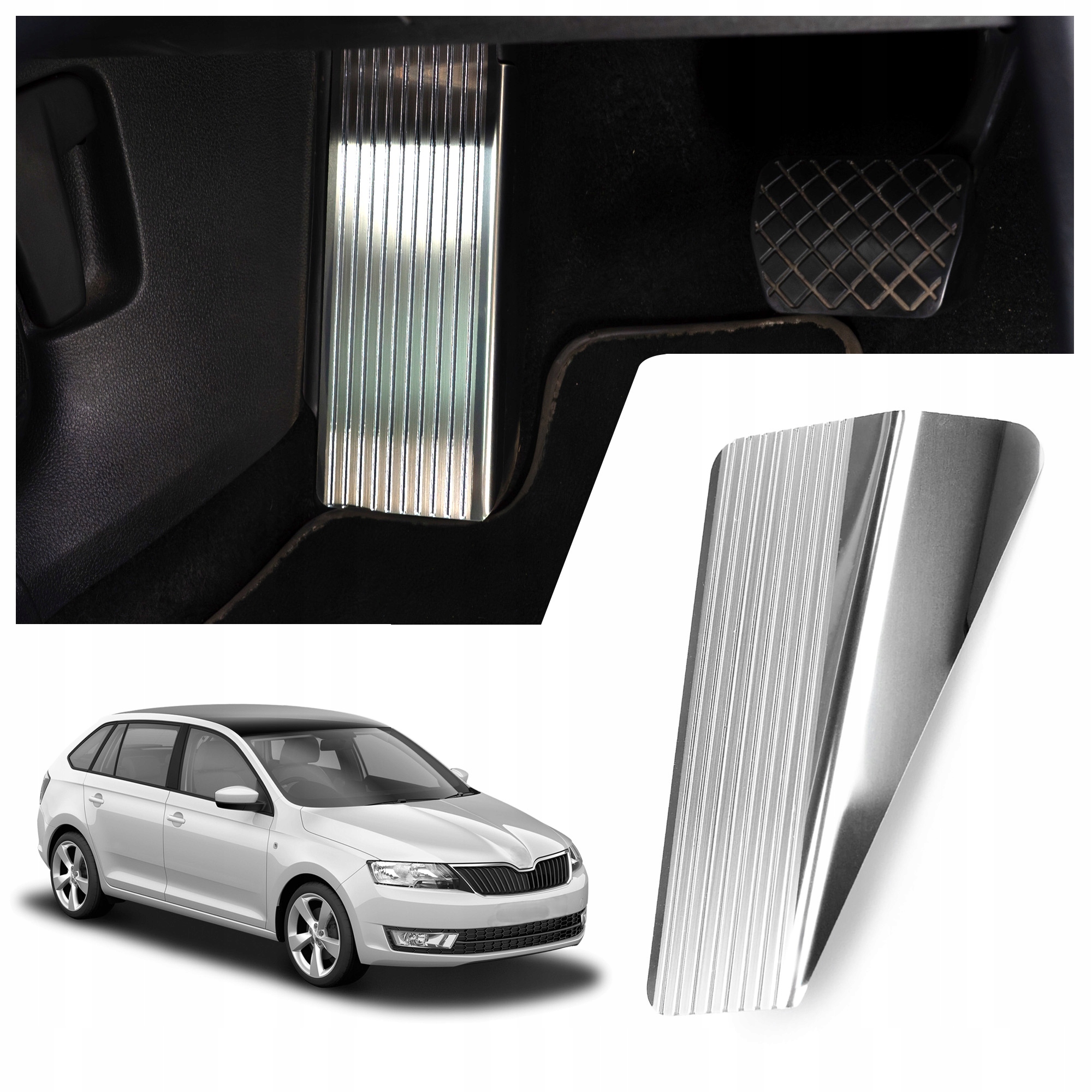 Podstupnice automobilová podnožka pro Škoda Rapid I 2012-2019 Liftback