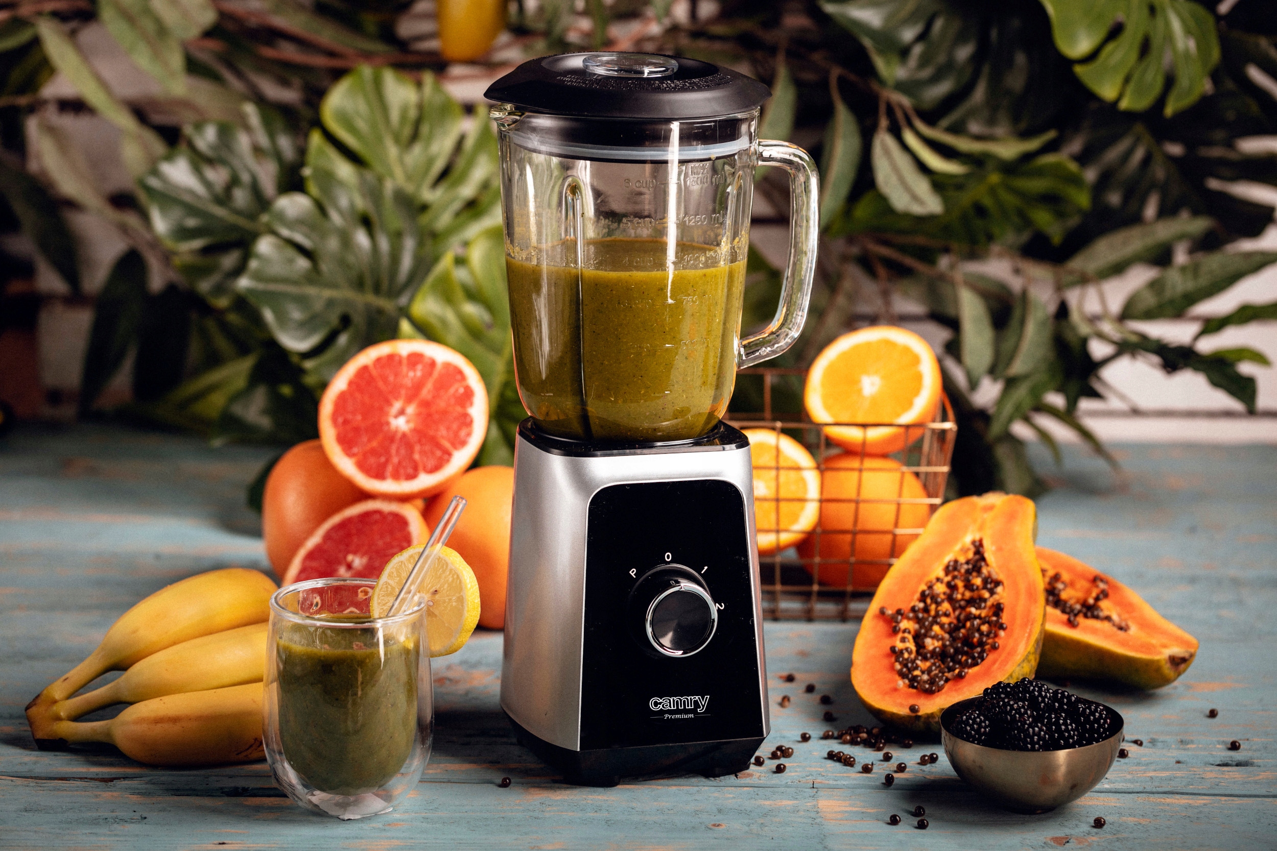 Blender Kielichowy CR 4077 1000W Szklany Dzbanek 1,5L Kruszenie Lodu