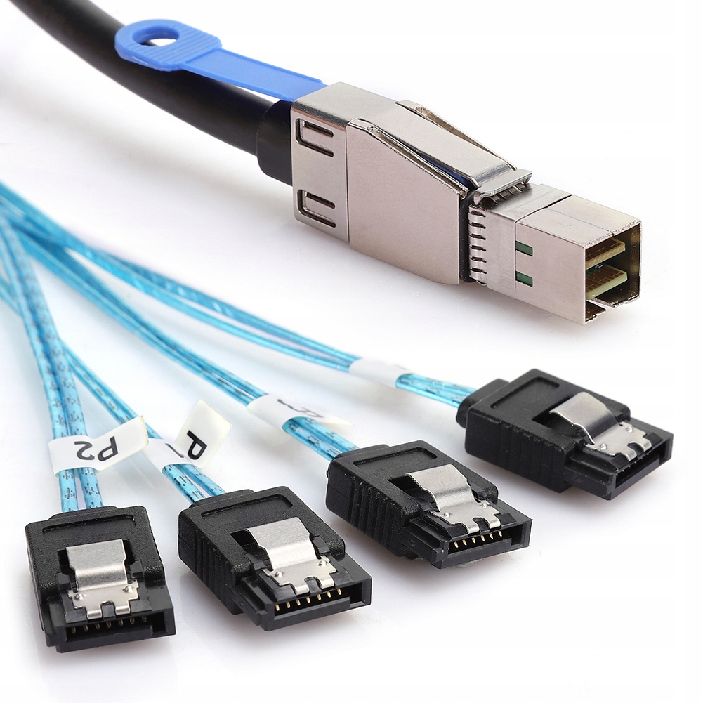 H0402 Kabel Mini Sas SFF-8644 Na 4 X Sata 1 M