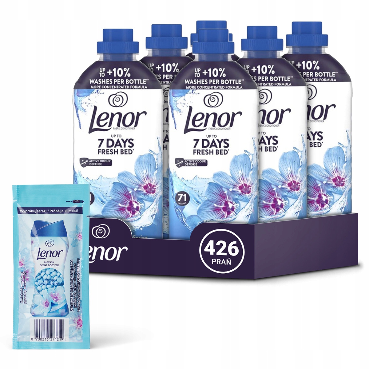 Zestaw Lenor Płyn do płukania Spring Awakening 426 prań 6x 1,49L