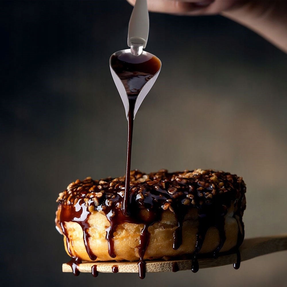 2x Łyżka CUKIERNICZKA do dekorowania ciast tortów czekolady dekorator pisak Materiał dominujący stal nierdzewna