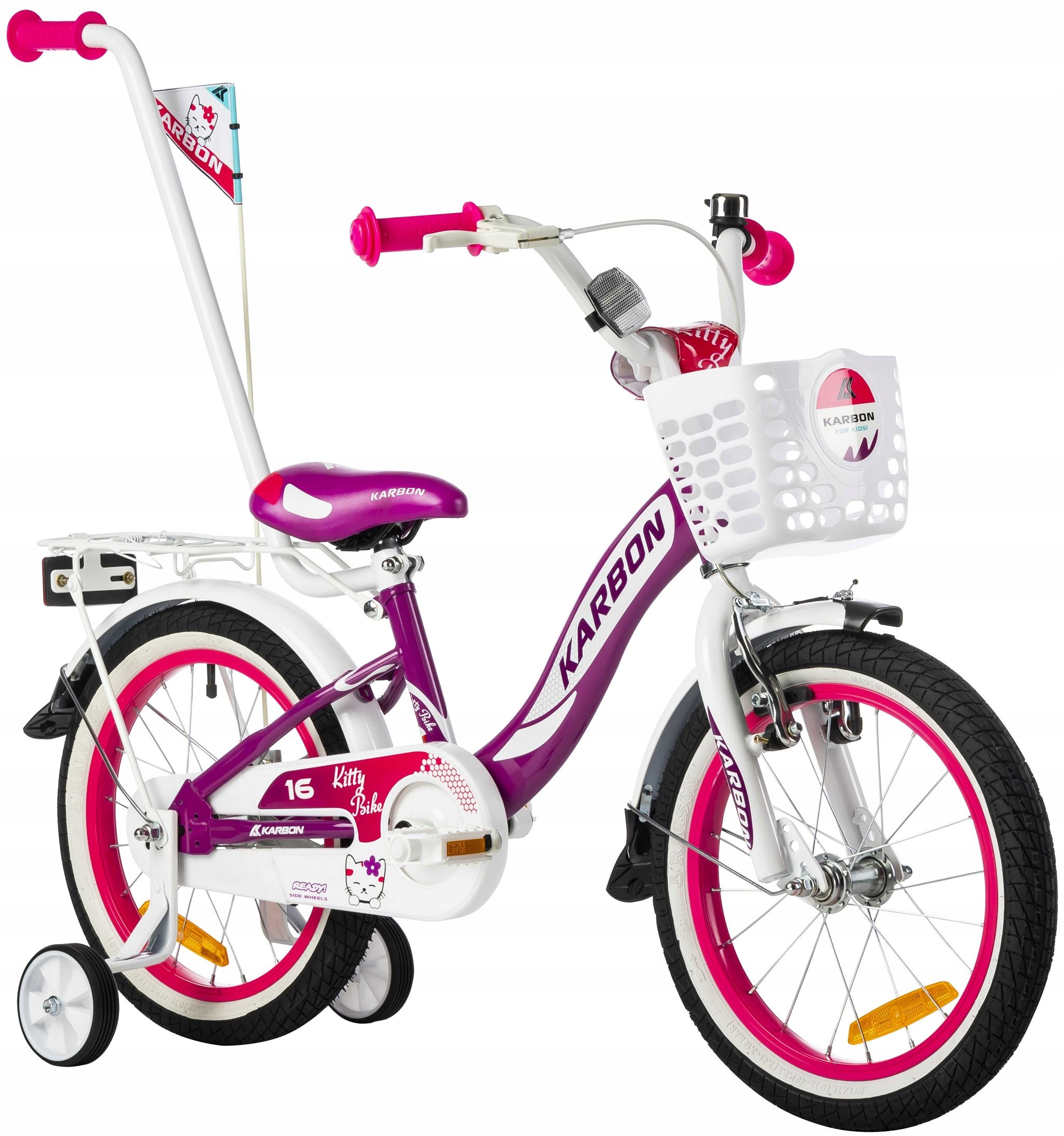 Rower 16 Karbon Kitty Fioletowy Polski