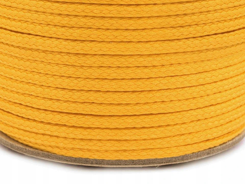 Polyesterová šňůra Ø 4 mm 100 m 1408 žlutá