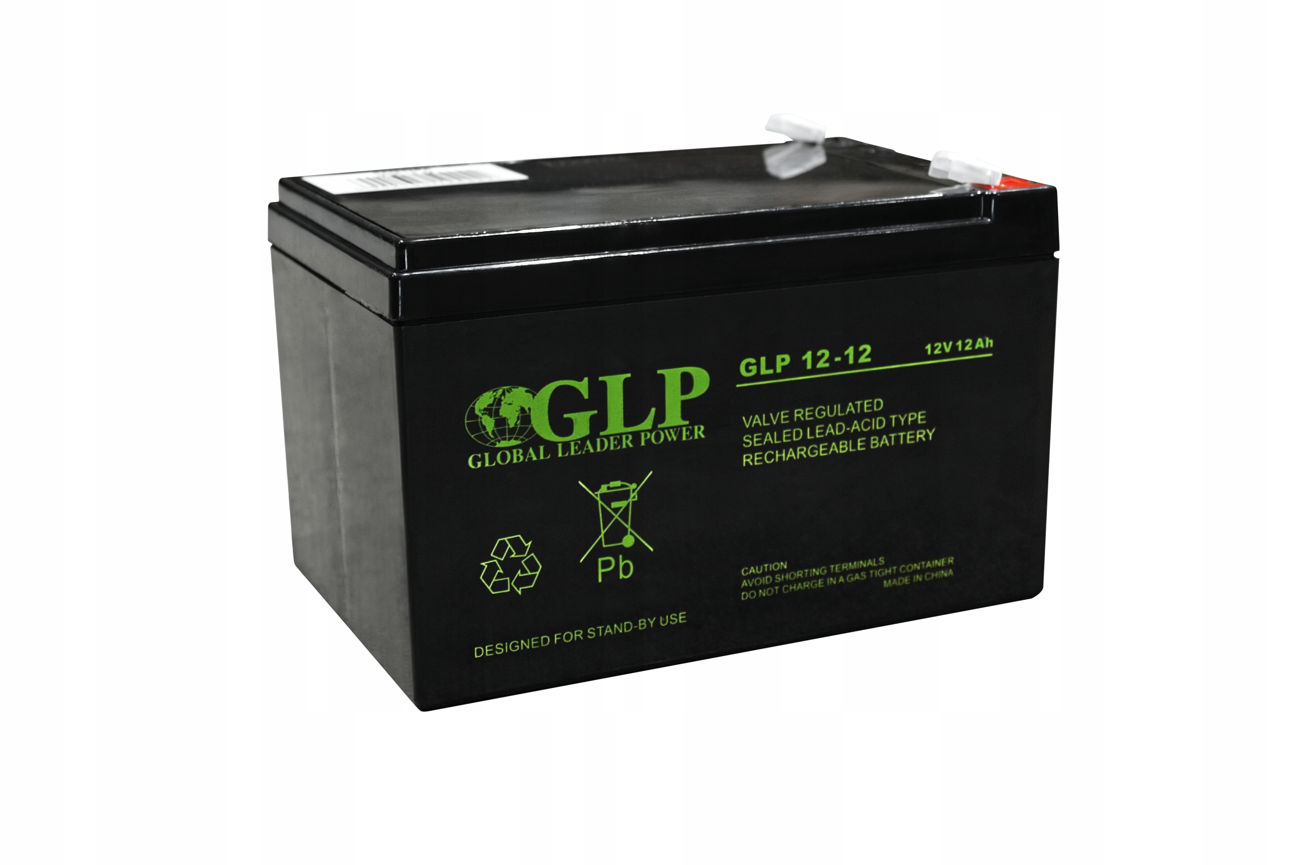 Akumulator bezobsługowy Glp Agm 12V 12Ah Ups alarm awaryjne c.o. Glp 12-12