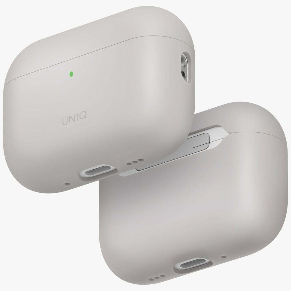 Pouzdro Uniq Lino pro AirPods Pro 3. generace Silicone béžové