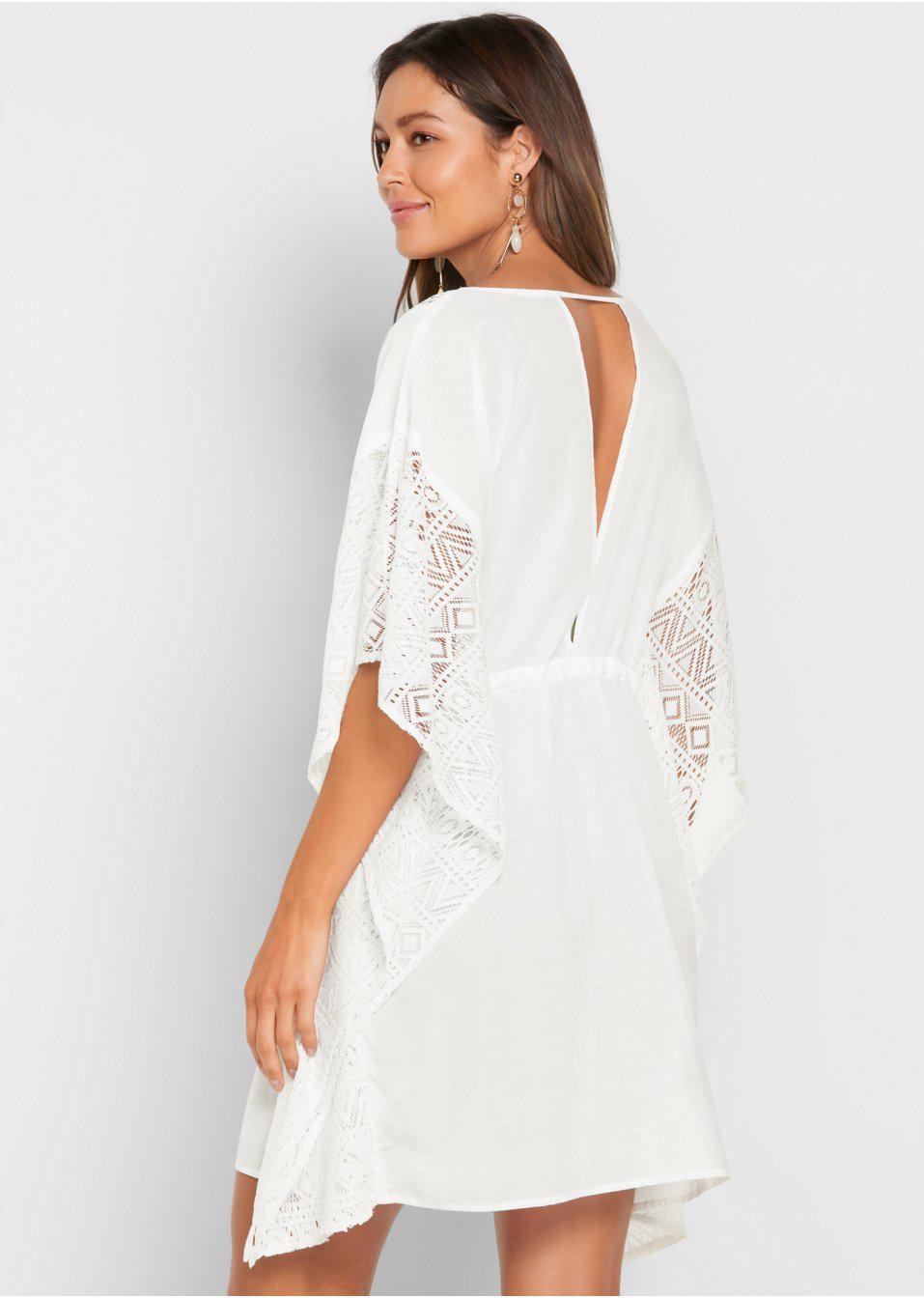 PLAŻOWA SUKIENKA BIAŁA Bonprix WW 46