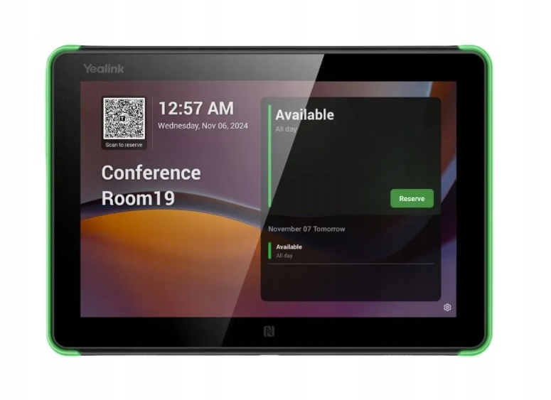 Yealink RoomPanel E2 zarządzanie rezerwacją sal