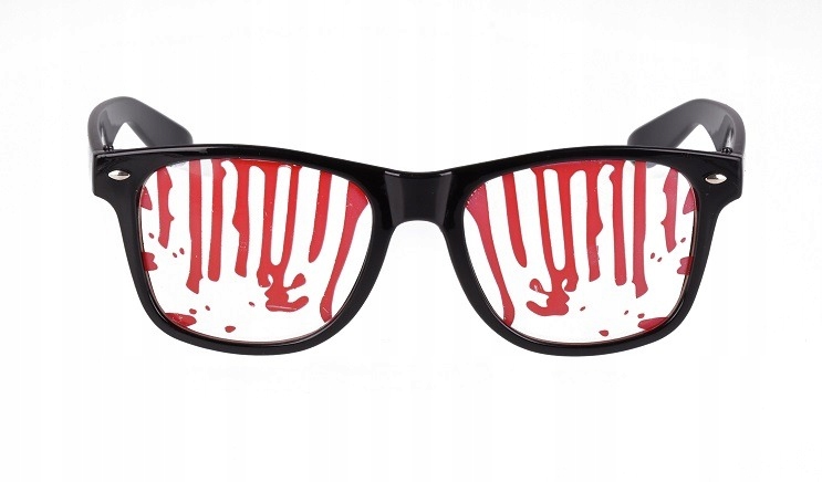 

Okulary Z Krwią Przebranie Strój Na Halloween