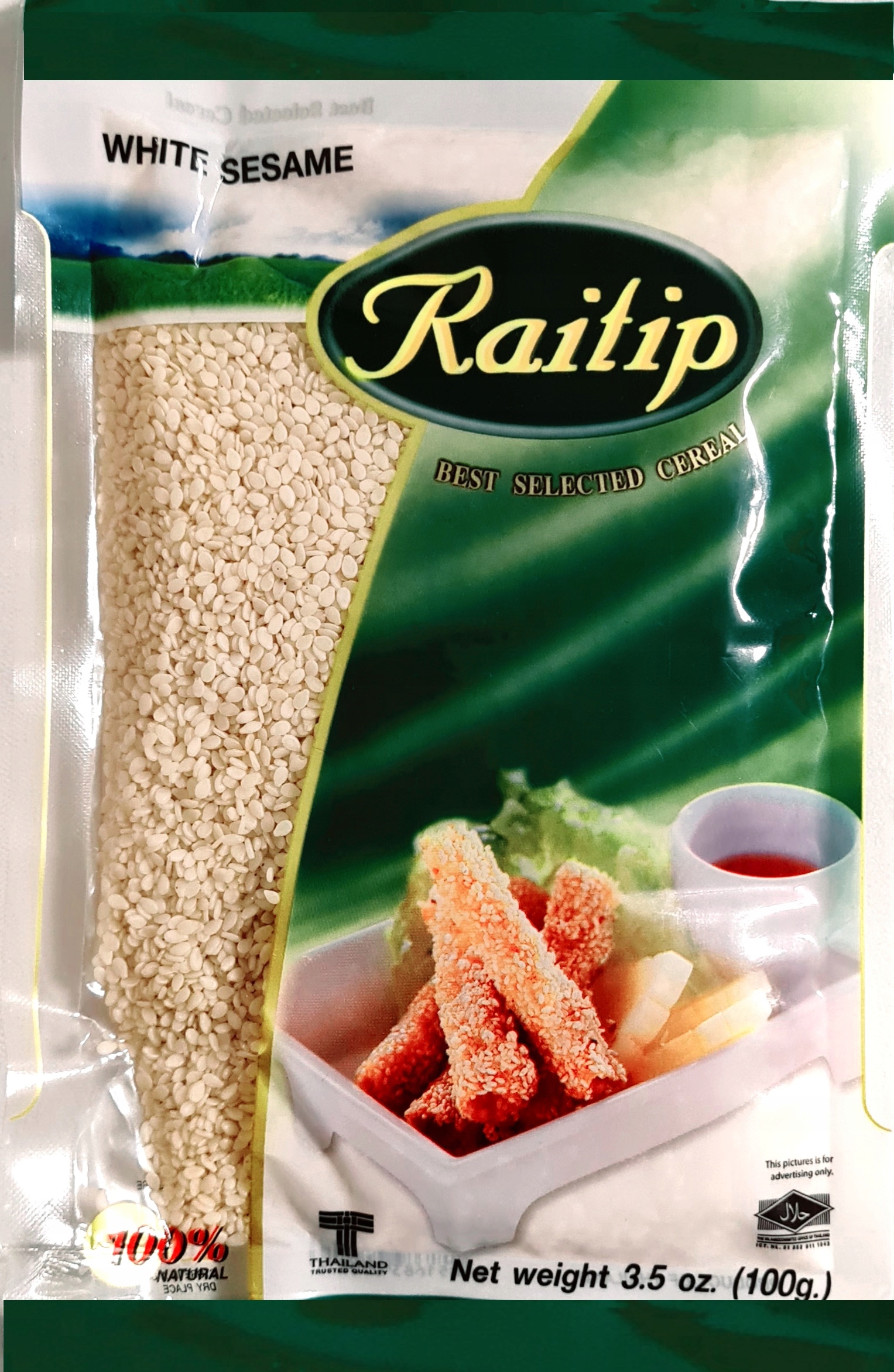 

Sezam Biały Łuskany Sesame 100g Raitip Tajlandia