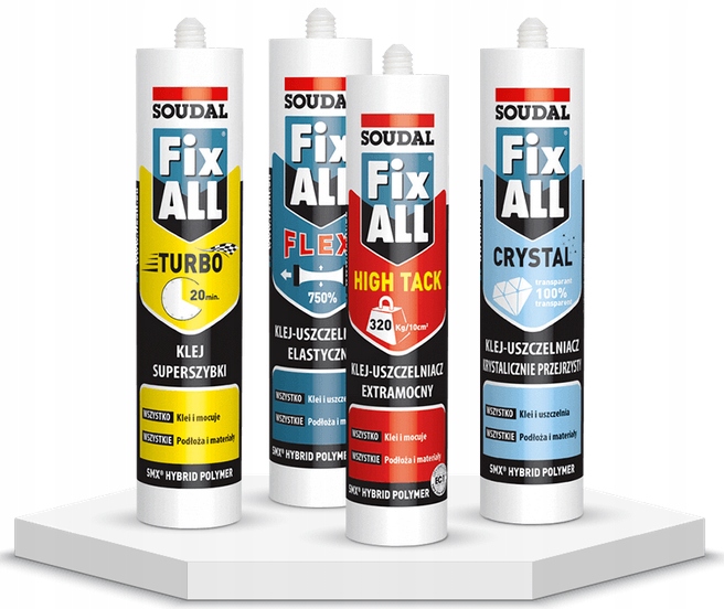 KLEJ FIX ALL CRISTAL BEZBARWNY SOUDAL 290ml Marka Soudal