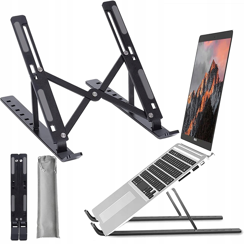 SKŁADANA REGULOWANA ALUMINIOWA PODSTAWKA UCHWYT STOJAK POD LAPTOP NA TABLET Marka inna