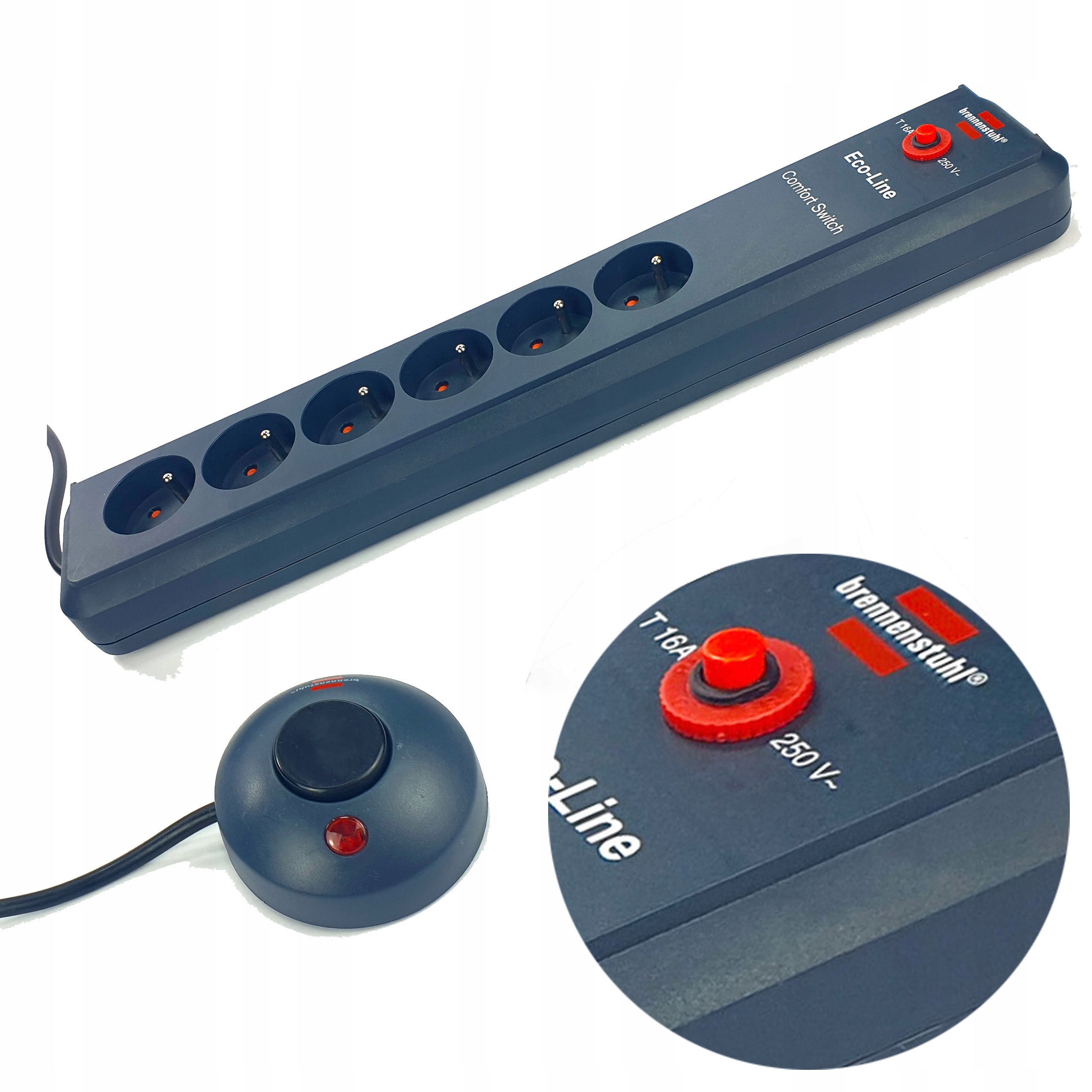 

Brennenstuhl Listwa Zasilająca Comfort Switch 6G
