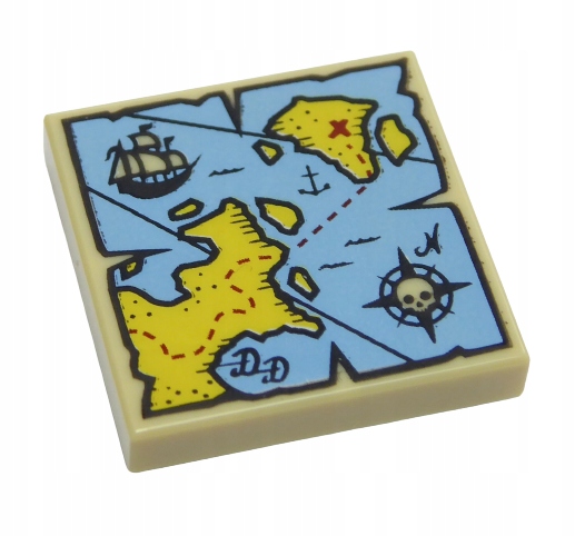 

Lego Płytka Pł 2x2 Mapa/Wyspa/Statek 3068/6100077