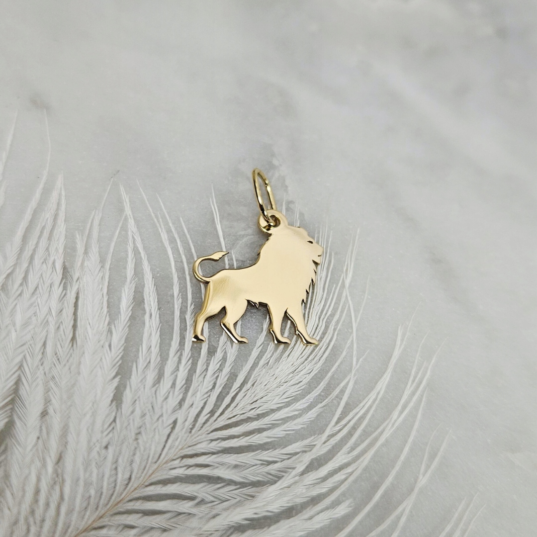 Zlatý přívěsek s motivem lva – pr.585