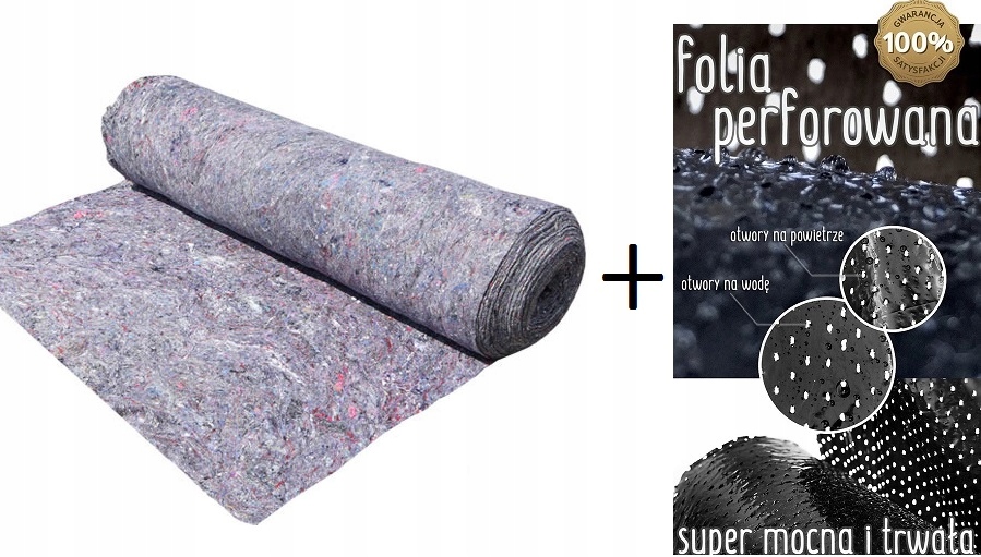 MATA PODSIĄKOWA 350g 1x40m + folia perforowana