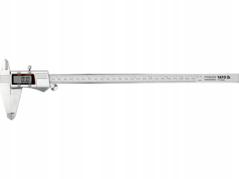 Elektronické posuvné měřítko Yato 300 mm YT-72032 Podsvícený Displej