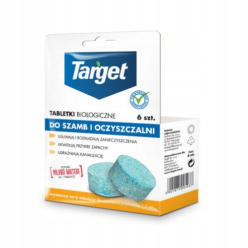 

Tabletki do szamb biologiczne Target 6 sztuk