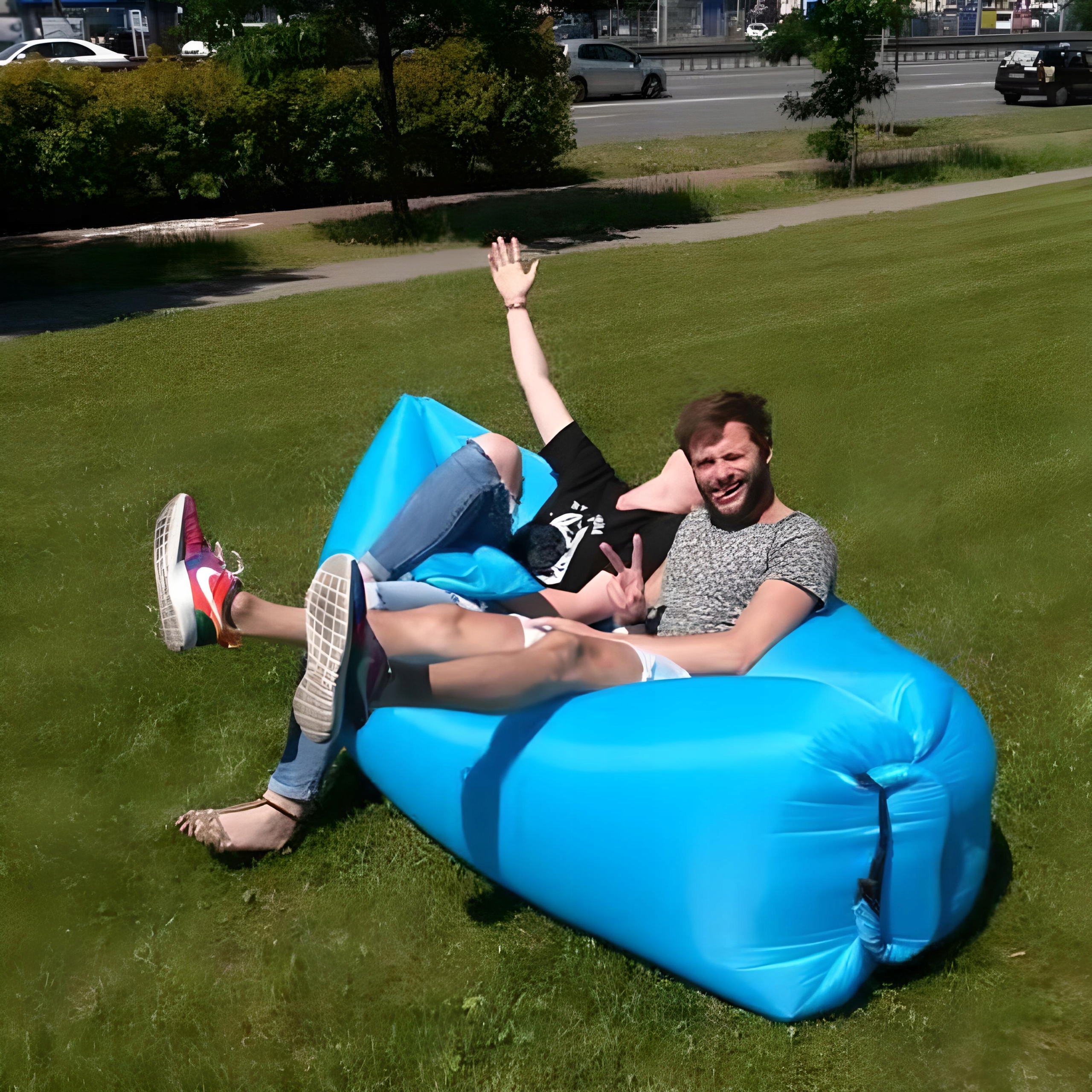 LAZY BAG AIR SOFA ŁÓŻKO LEŻAK MATERAC NA POWIETRZE Model Lazy Air Bag