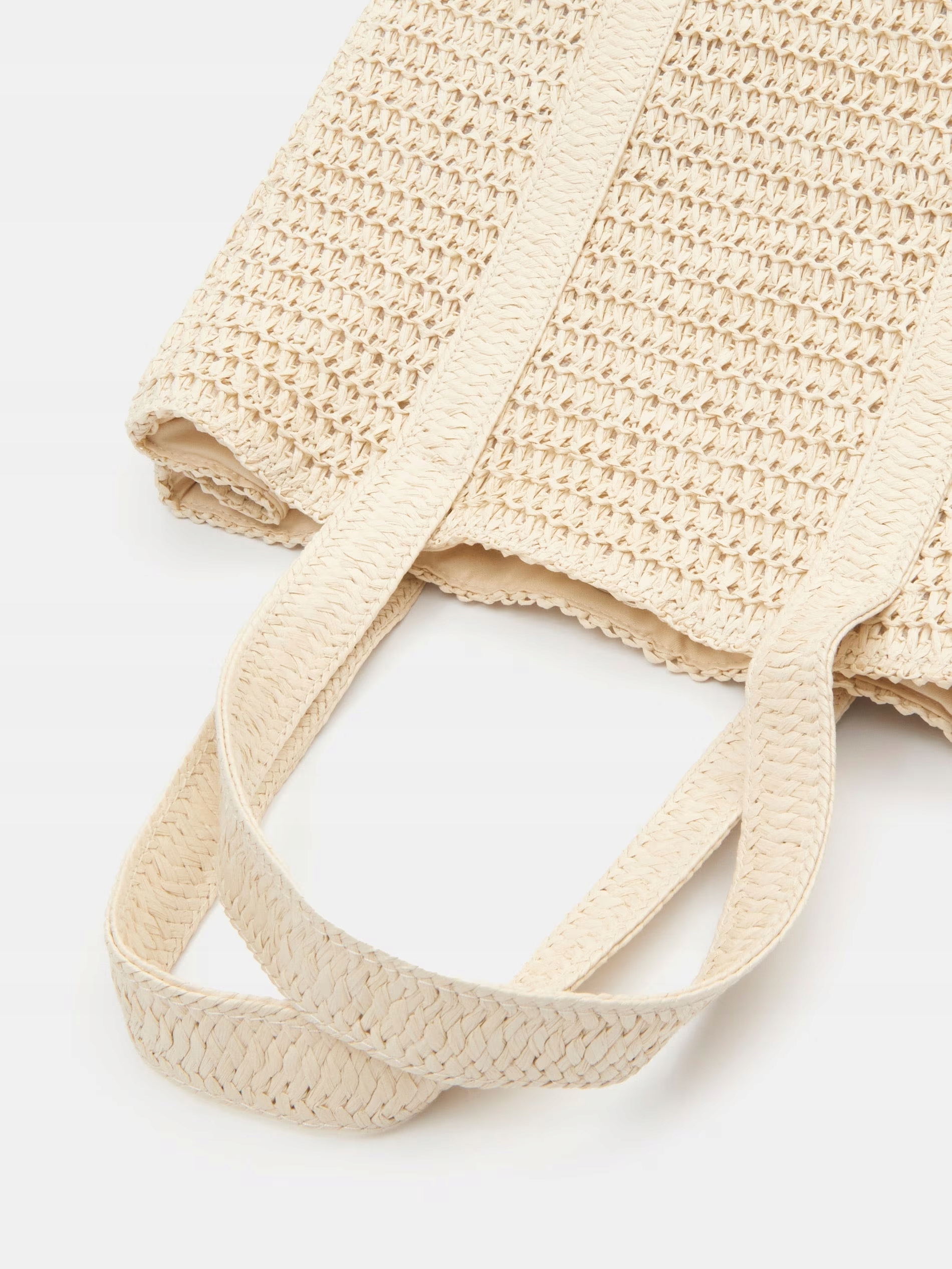 SINSAY słomkowa torebka NOWA koszyk rafii kremowa shopper Kolor beżowy