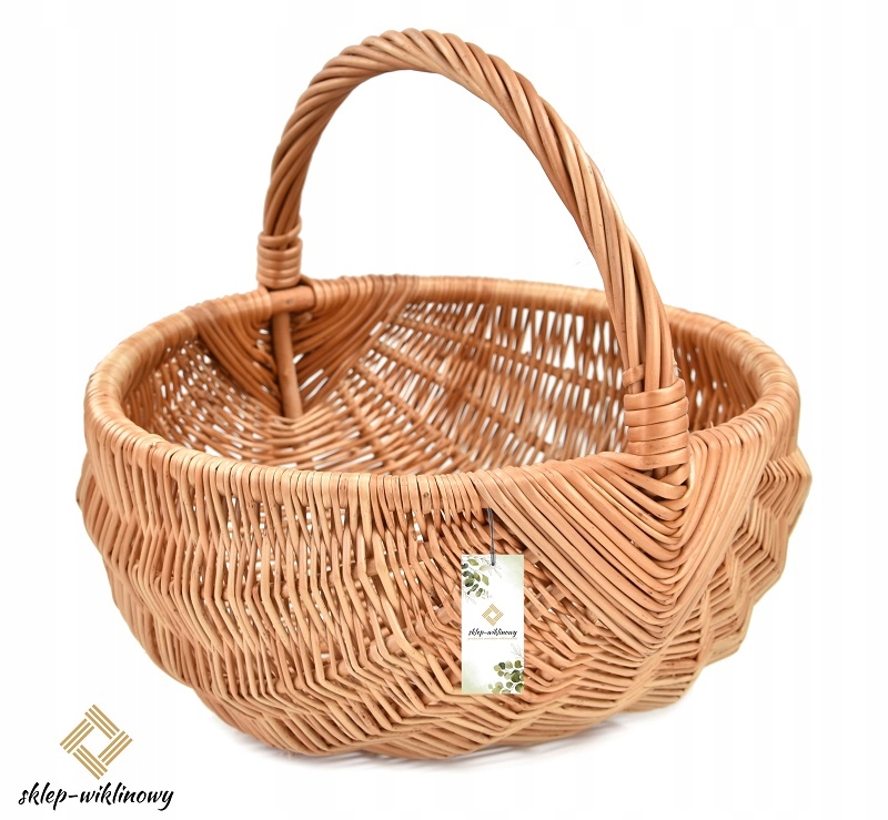 Nákupní košík na sklizeň zeleniny Proutí košík na houby 34 cm