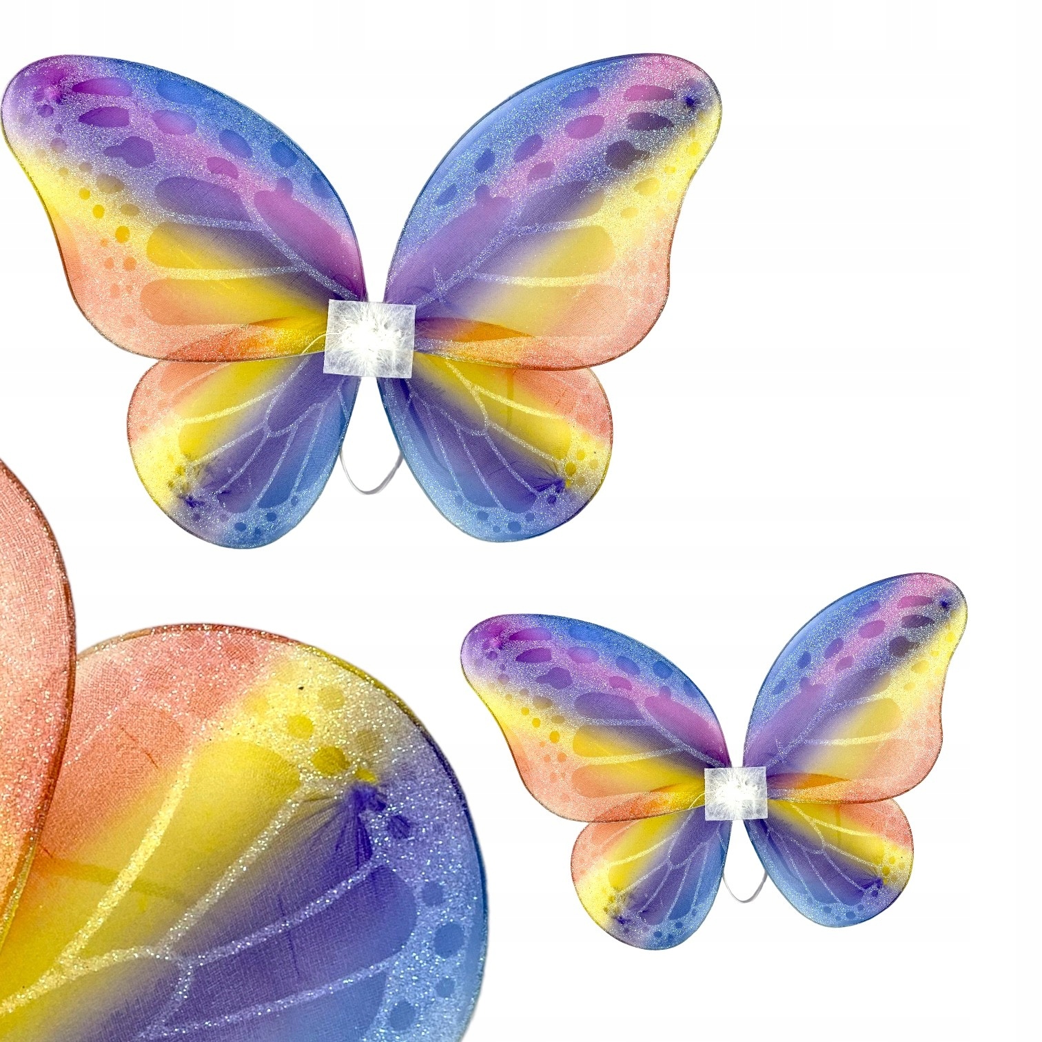 Tęczowe SKRZYDŁA Motyl MOTYLEK Kolorowe Skrzydełka Marka del-sol