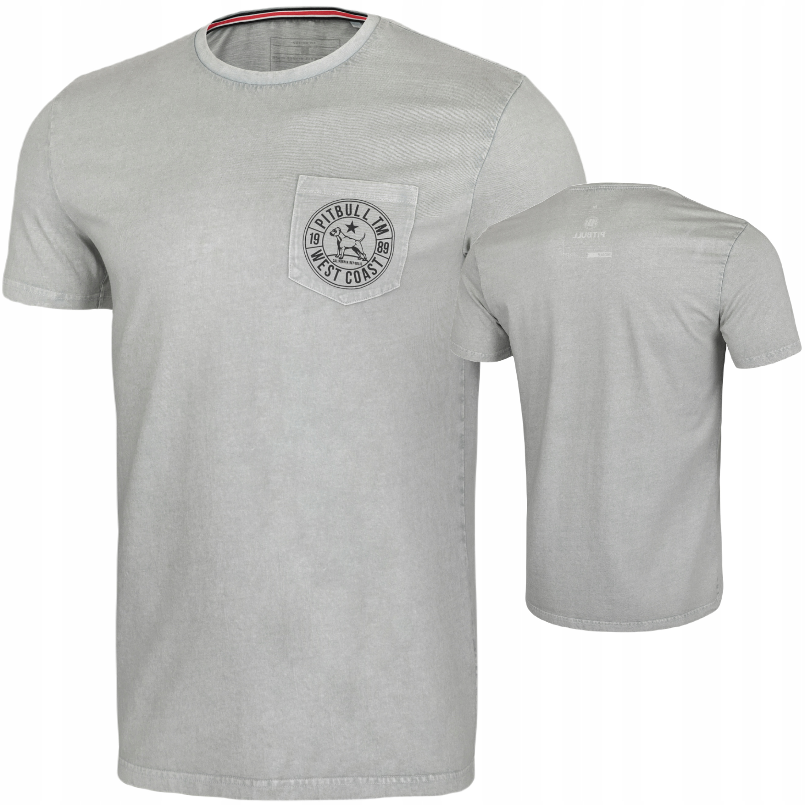 KOSZULKA PIT BULL CIRCLE DOG DENIM WASHED MĘSKA M