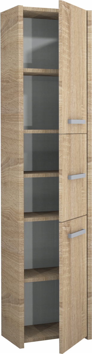 SZAFKA ŁAZIENKOWA 30cm 3 DRZWI SŁUPEK SONOMA Głębokość mebla 30 cm