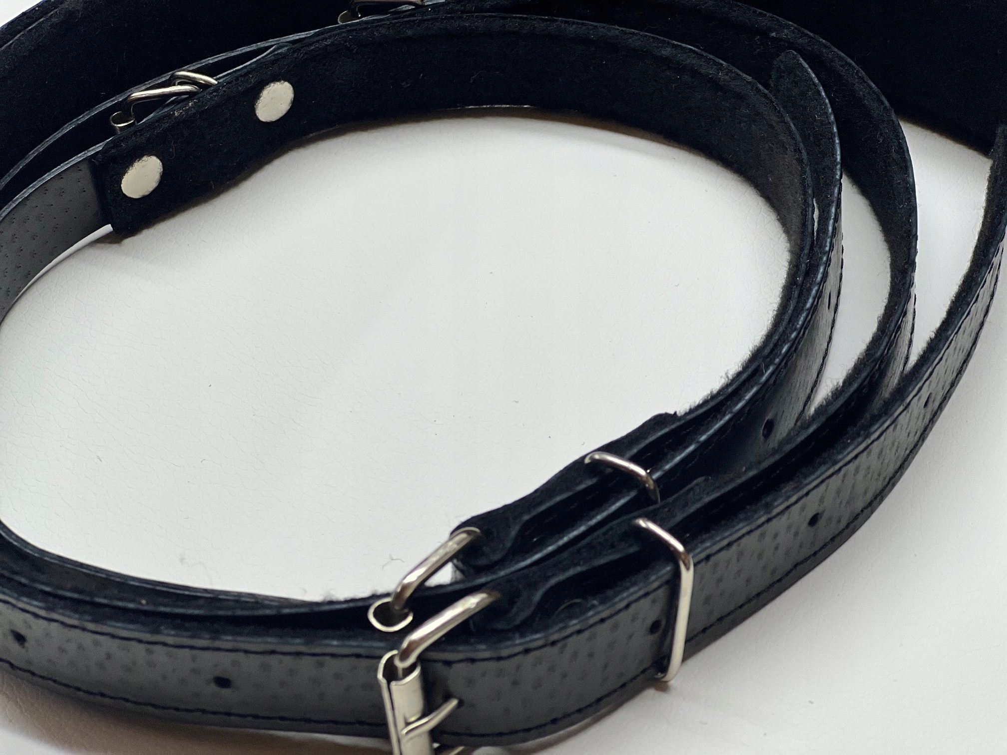 Pasy nośne do akordeonu CZARNE skóra/filc 48-60 Marka akordeonista24.pl