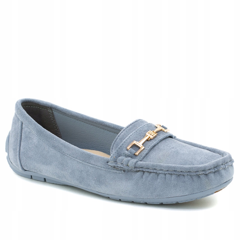 

Niebieskie Mokasyny Zamszowe Baleriny KY-3 r.37