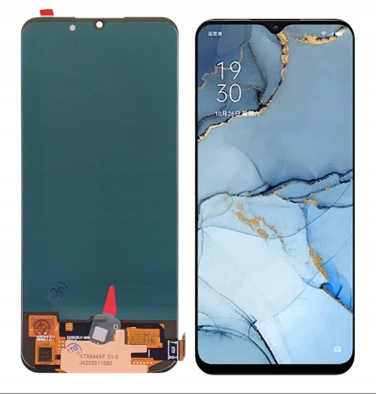 LCD displej Obrazovka pro Oppo Reno3 A91 F15 F17 A73 4G Find X2 Lite Oled