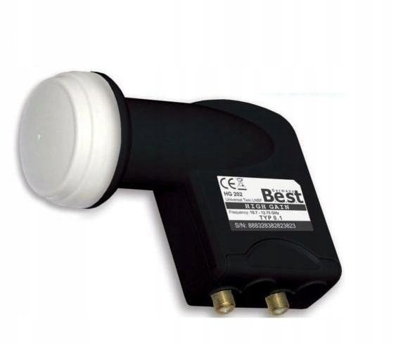 Lnb Twin Best Hg 202 Ultra Black 0,1dB