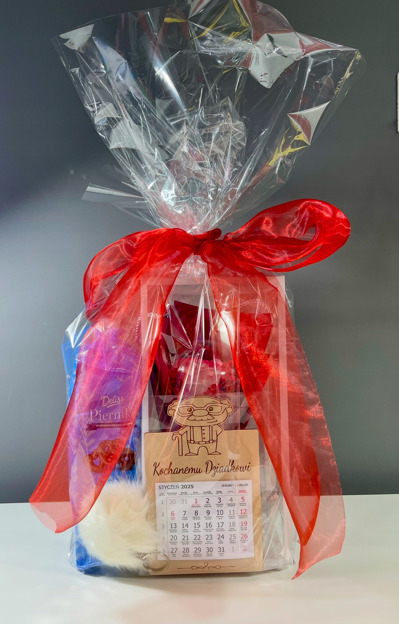 Levně Dárek, dárková sada, den babičky, den dědečka – kytice, kalendář.